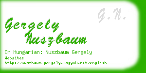 gergely nuszbaum business card